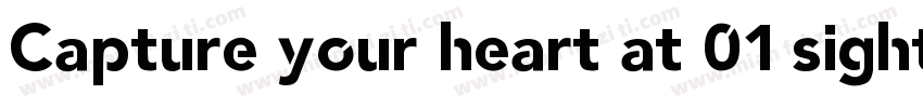Capture your heart at 01 sight字体转换